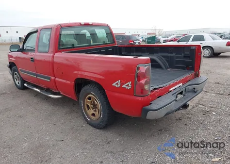 2004 Chevrolet Silverado 1500 Ls из США, поврежденный, VIN 2GCEK19VX41180943